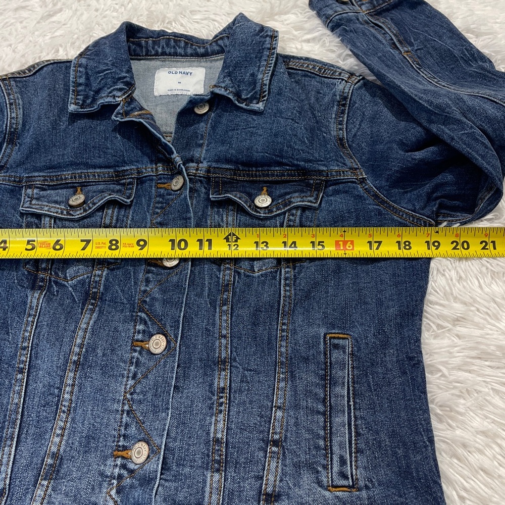 OLD NAVY WOMENS SIZE M Denim Jacket with Button Details - Picture 3 of 6